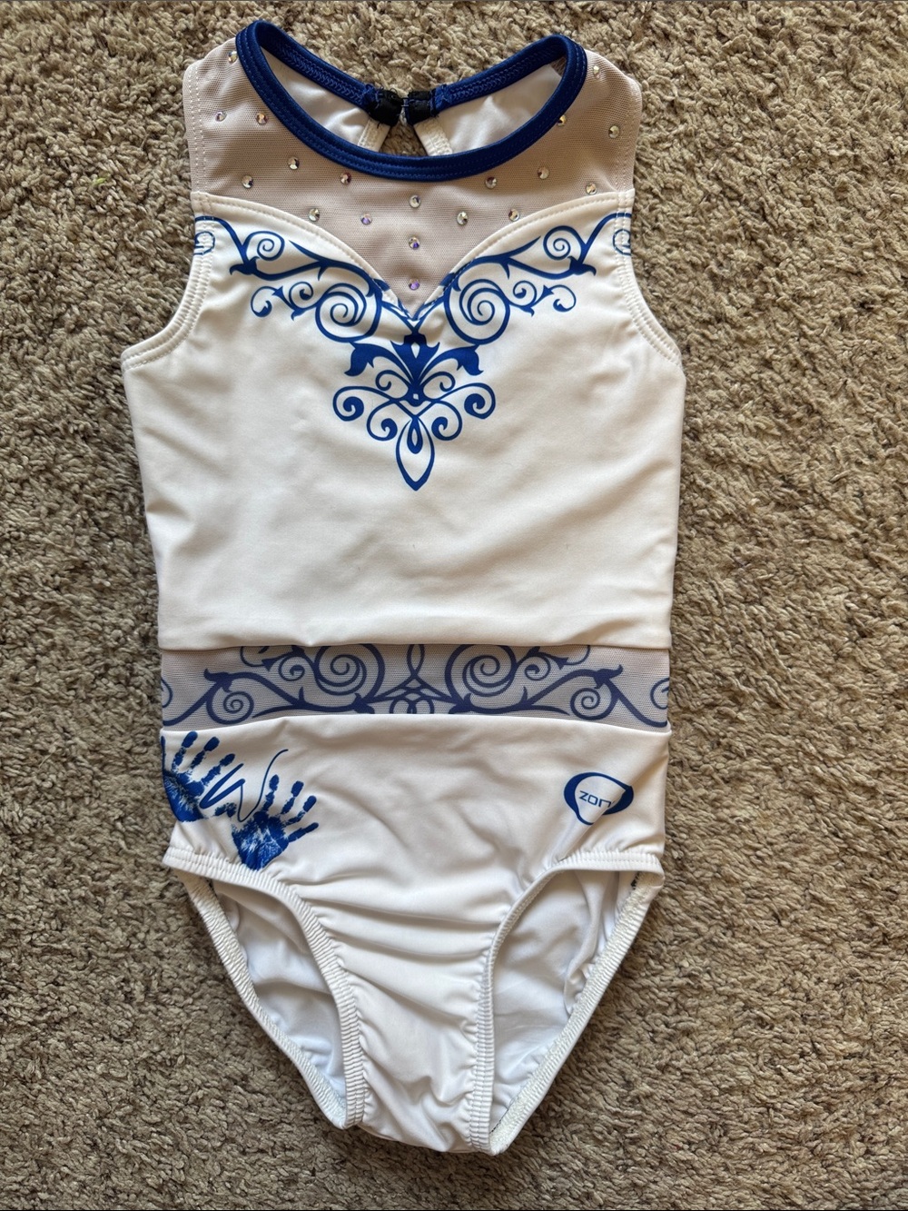 Chalk Warrior gymnastics leotard